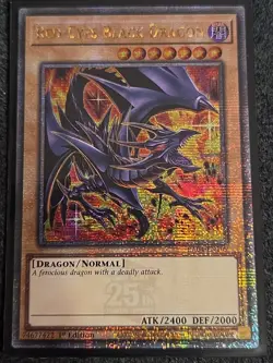 Yu-Gi-Oh Red-Eyes Black Dragon Quarter Century Secret Rare Card RA04-EN109 - Image 1