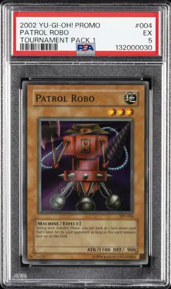 2002 YU-GI-OH! PROMO TP1-TOURNAMENT PACK 1 #004 PATROL ROBO PSA 5 - Image 1