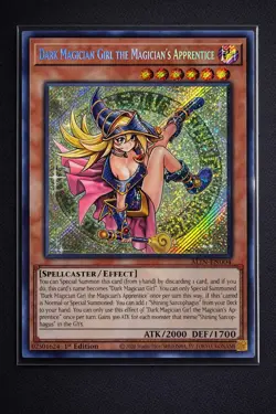 DARK MAGICIAN GIRL THE MAGICIAN'S APPRENTICE SECRET RARE ALIN-EN004 YUGIOH! - Image 1