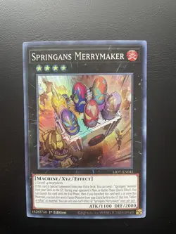 Yugioh Springans Merrymaker LIOV-EN041 Super Rare 1st Edition NM - Image 1