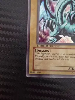 Yugioh: Blue-Eyes White Dragon (Secret Rare) Limited Edition BPT-003 LP/MP - Image 2