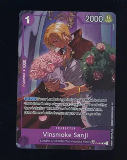 One Piece English OP10-063 Vinsmoke Sanji Treasure Rare - Image 1