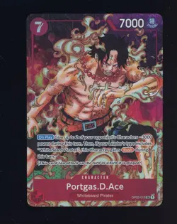 One Piece English OP02-013 Alternate Art Portgas D Ace Super Rare - Image 1