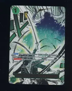 One Piece English OP12-037 Demon Aura Nine Sword Dead Man's Game Alternate Art - Image 1