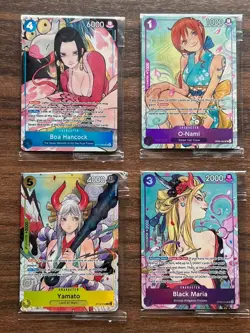 One Piece Sealed Promo Lot O-Nami Boa Hancock Yamoto Maria Illustration Box SR - Image 1