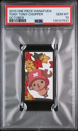 2010 ONE PIECE HANAFUDA OCTOBER TONY TONY CHOPPER PSA 10 - Image 1