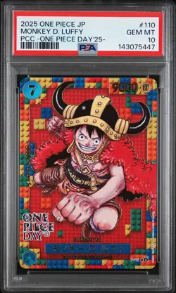 2025 ONE PIECE JPN PREMIUM COLLECTION ONE PIECE DAY'25 MONKEY D. LUFFY PSA 10 - Image 1