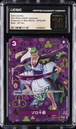 2024 ONE PIECE JPN EMPERORS IN NEW WORLD #OP05-067 ZORO-JUUROU CGC 10 PRISTINE - Image 1