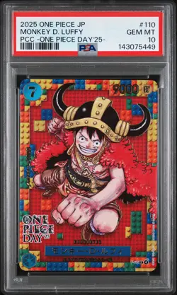 2025 ONE PIECE JPN PREMIUM COLLECTION ONE PIECE DAY'25 MONKEY D. LUFFY PSA 10 - Image 1