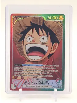 MONKEY D. LUFFY 2025 ONE PIECE CARRYING ON ALT ART LEADER #OP13-001 Q5690 - Image 1