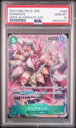 PSA 10 - Diamante OP04-028 R One Piece Japanese Kingdoms of Intrigue - Image 1