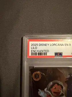 Disney Lorcana Fabled Lilo Best Explorer Ever Enchanted Foil Card 238/204 PSA 10 - Image 3