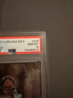 Disney Lorcana Fabled Lilo Best Explorer Ever Enchanted Foil Card 238/204 PSA 10 - Image 4