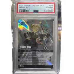 Tinkerbell 2023 Disney Lorcana The First Chapter Enchanted #216 PSA 10 GEM MINT - Image 1
