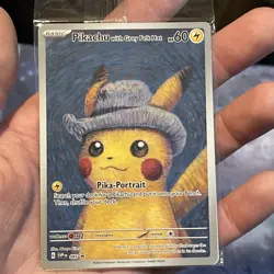 PIKACHU VAN GOGH WITH GREY FELT HAT SVP EN 085 PROMO POKEMON CARD-SEALED - Image 3