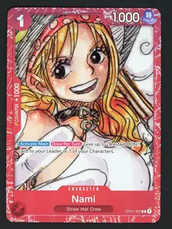 #1 One Piece English ST01-007 Nami Premium Card Collection Film Red - Image 1