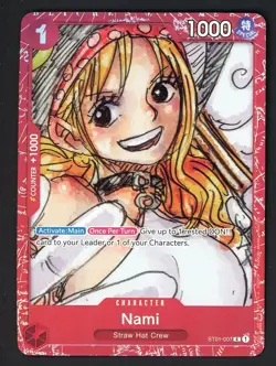 #2 One Piece English ST01-007 Nami Premium Card Collection Film Red - Image 1