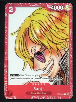 #1 One Piece English ST01-004 Sanji Premium Card Collection Film Red - Image 1