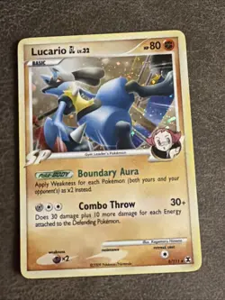 Lucario GL 8/111 Holo Rising Rivals - Pokemon Card - LP - Image 1