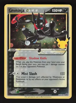 Greninja Gold Star SWSH 144 Pokemon Celebrations Promo Holo Card - Image 1
