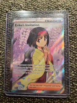 Pokemon Card Erika's Invitation 196/195 Scarlet & Violet 151 - Near Mint - Image 1