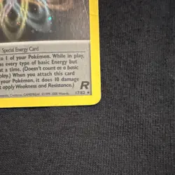 Pokemon TCG Rainbow Energy Holo Rare Card 17/82 Team Rocket 1st Edition - Image 4