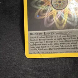 Pokemon TCG Rainbow Energy Holo Rare Card 17/82 Team Rocket 1st Edition - Image 5