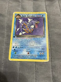 Dark Gyarados 25/82 Rare Team Rocket Pokemon Card WOTC 2000 Vintage TCG - Image 1