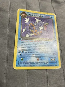Dark Gyarados 25/82 Rare Team Rocket Pokemon Card WOTC 2000 Vintage TCG - Image 2