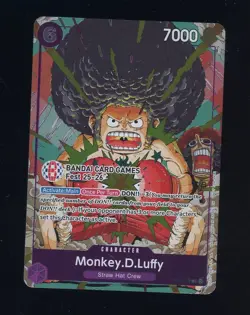 One Piece English OP07-073 Monkey D Luffy Bandai Card Games Fest 25-26 - Image 1