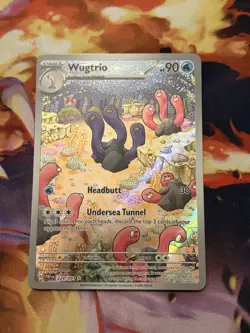 Pokemon Card Wugtrio 224/091 Paldean Fates Holo Illustration Rare NM - Image 2