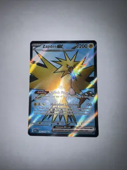 Pokemon TCG Zapdos EX 192/165 Scarlet & Violet Holo Card - Image 3