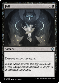 x1 Fell BLB Bloomburrow MTG 95 UNCOMMON M/NM 1x - Image 1