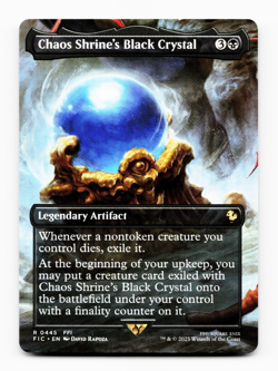 Chaos Shrine's Black Crystal (Borderless) - [Commander: FINAL FANTASY] MTG NM 💀 - Image 1