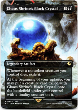 Chaos Shrine's Black Crystal (Borderless) - [Commander: FINAL FANTASY] MTG NM 💀 - Image 3