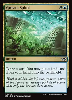 MTG - 4 x Growth Spiral - Duskmourn Commander - Playset 4x x4 - Image 2