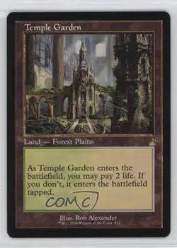Retro Frame - Temple Garden Magic: Ravnica Remastered RVR #0414 - Image 1