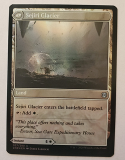 1x Sejiri Shelter Sejiri Glacier FOIL Zendikar Rising MTG Magic the Gathering NM - Image 2