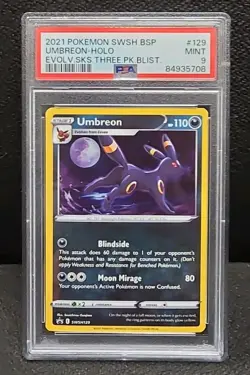 Umbreon PSA 9 SWSH129 SWSH: Sword & Shield Promo Cards Holo 2021 Pokemon - Image 1