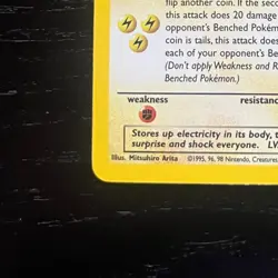 Dark Raichu Holo Pokemon Rare 83/82 Team Rocket Very Good Condition 1st Edition - Image 5
