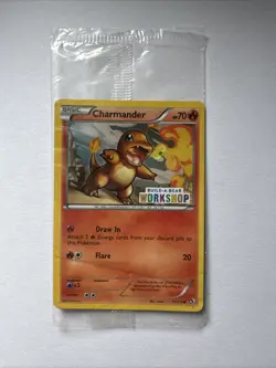 Pokemon TCG Charmander Card Build-A Bear Workshop Edition Booster 17/113 Sealed - Image 2