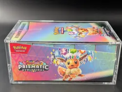 Pokemon SV8.5 Prismatic Evolutions Sealed Booster Bundle Display W/Acrylic Case - Image 4
