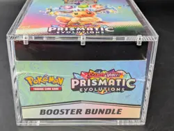 Pokemon SV8.5 Prismatic Evolutions Sealed Booster Bundle Display W/Acrylic Case - Image 5