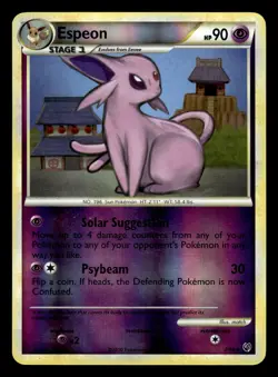 Espeon 2/90 Reverse Holo HGSS Undaunted Pokemon Card - 2 - Image 1
