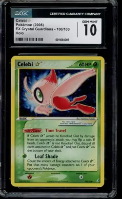 Pokemon Celebi Gold Star EX Crystal Guardians Holo Rare #100 CGC 10 - Image 1