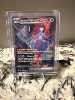Team Rocket’s Mewtwo ex 231/182 Special Illustration Rare Pokemon NM/MT - Image 1