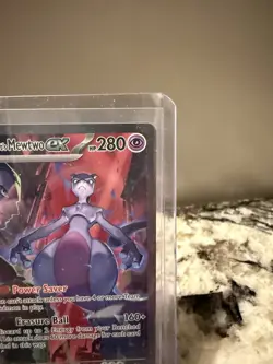 Team Rocket’s Mewtwo ex 231/182 Special Illustration Rare Pokemon NM/MT - Image 3