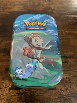 Pokemon TCG Sinnoh Stars Mini Tin 2 Booster Packs 1 Coin 1 Art Card *NEW* - Image 1