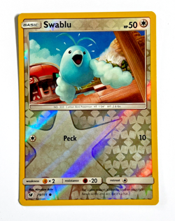 Swablu Reverse Holo 79/111 Pokemon Card 2017 Crimson Invasion - Image 1