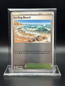 2025 Pokemon Mega Evolutions - Surfing Beach Reverse Holo No. 129/132 - Image 1